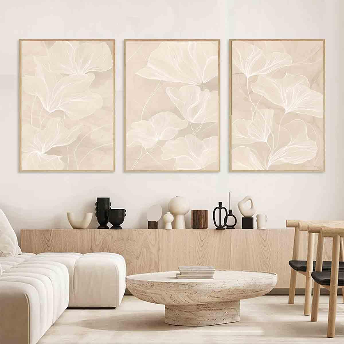 Abstract Beige Wall Art Mid Century Modern Prints Boho Line Wall Art Neutral Minimalist Picture Minimalist Boho Canvas Beige And White Picture Modern Abstract Living Room Decor 16x24inch No Frame