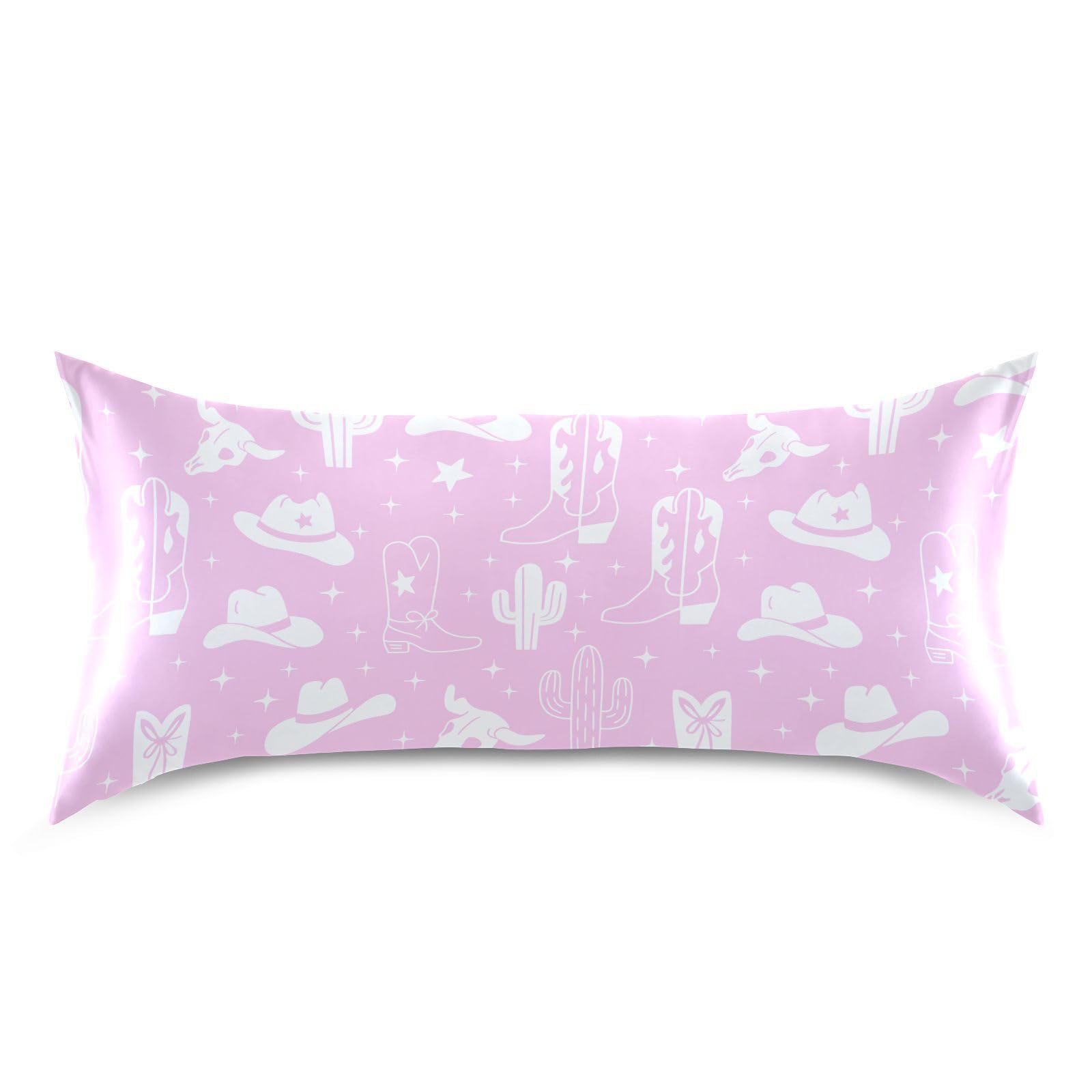 Shark Pink Print Pillow Covers Silk Pillowcase for Hair and Skin Soft and Smooth Cooling Satin Pillowcase Standard Size Pillow Case for Hot Sleepers, Night Sweats Women Bed (20x26 Inch)