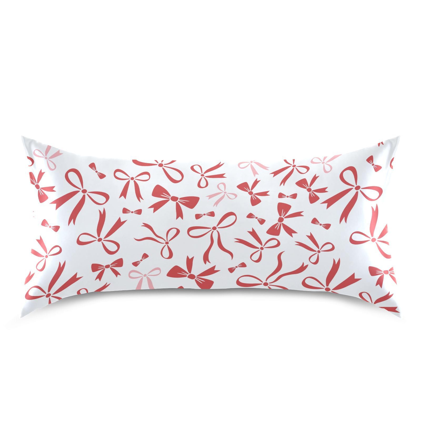Shark Pink Print Pillow Covers Silk Pillowcase for Hair and Skin Soft and Smooth Cooling Satin Pillowcase Standard Size Pillow Case for Hot Sleepers, Night Sweats Women Bed (20x26 Inch)
