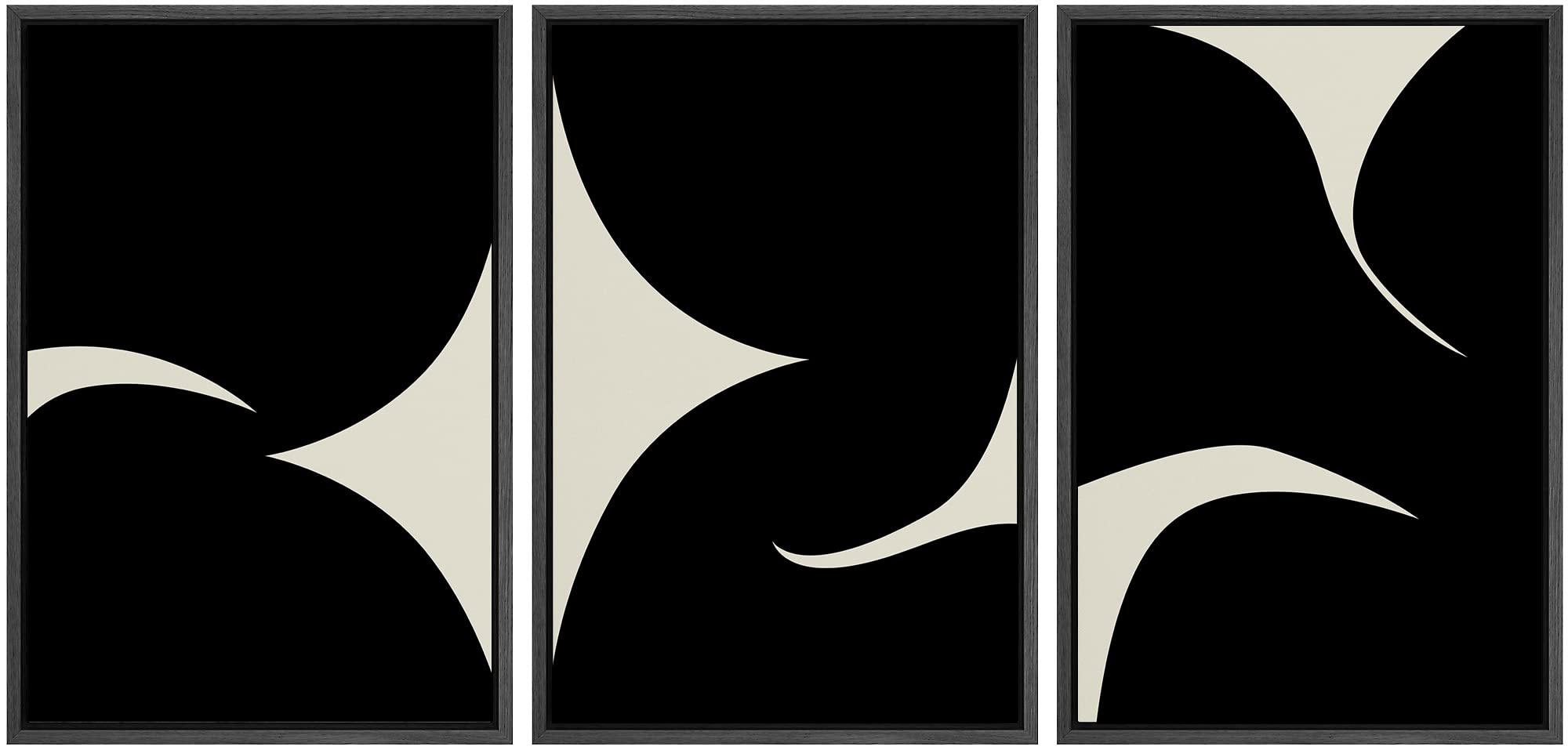 SIGNLEADER Framed Canvas Print Wall Art Set Soft Abstract Beige and Taupe Minimalist Texture Illustrations Boho Decorative for Living Room, Bedroom, Office - 16"x24"x3 NATURAL