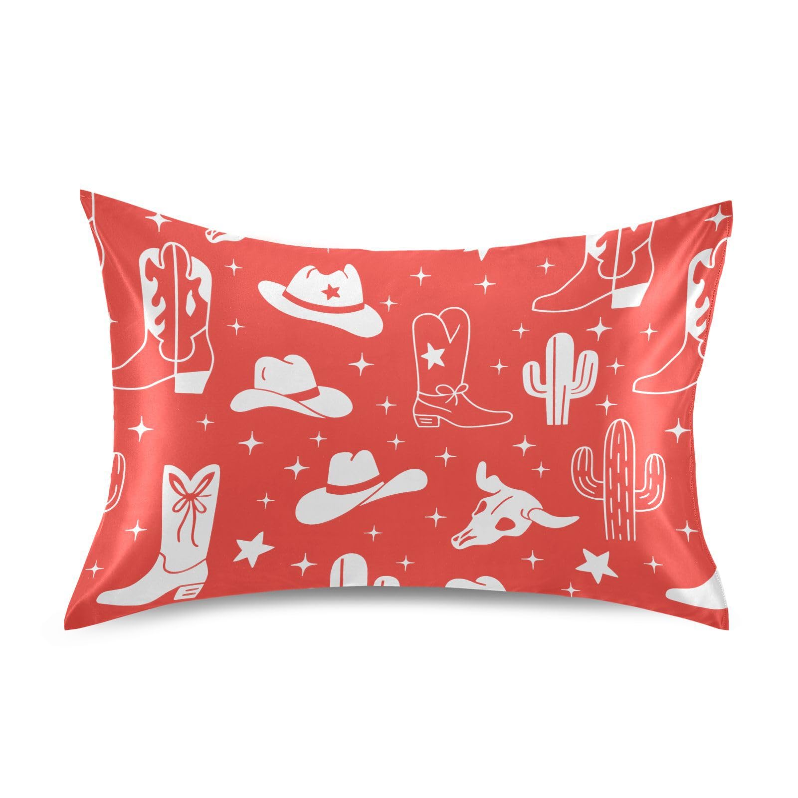Shark Pink Print Pillow Covers Silk Pillowcase for Hair and Skin Soft and Smooth Cooling Satin Pillowcase Standard Size Pillow Case for Hot Sleepers, Night Sweats Women Bed (20x26 Inch)