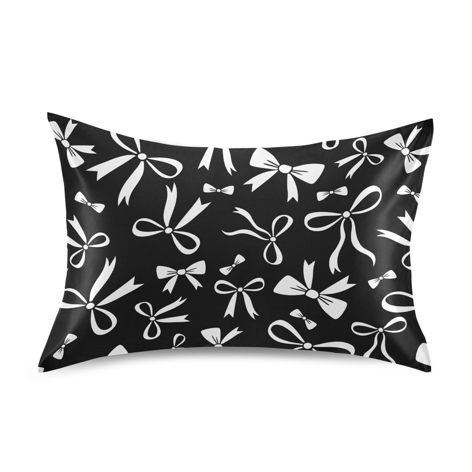 Shark Pink Print Pillow Covers Silk Pillowcase for Hair and Skin Soft and Smooth Cooling Satin Pillowcase Standard Size Pillow Case for Hot Sleepers, Night Sweats Women Bed (20x26 Inch)