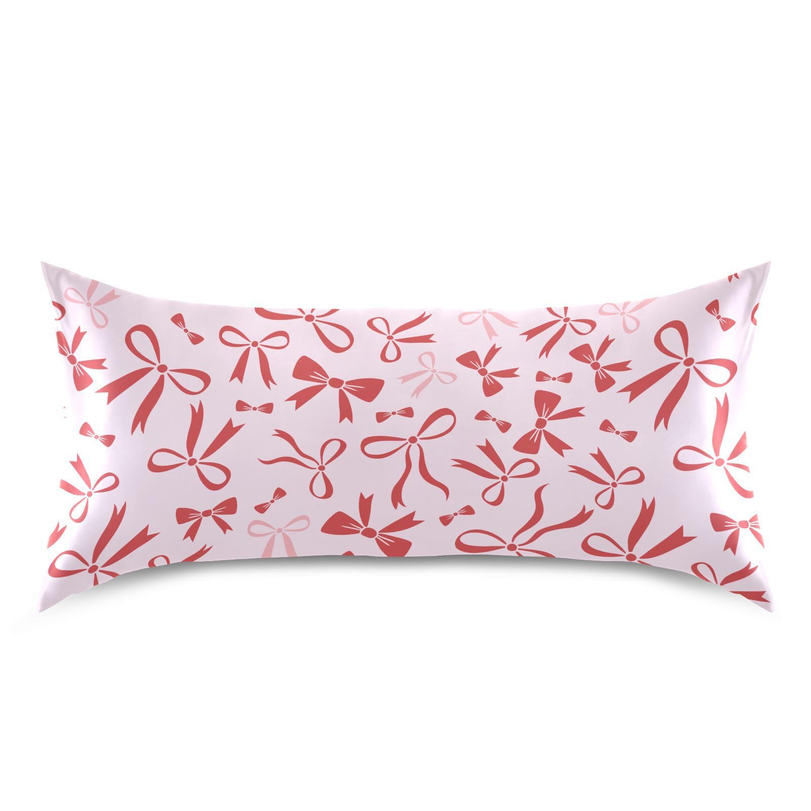 Shark Pink Print Pillow Covers Silk Pillowcase for Hair and Skin Soft and Smooth Cooling Satin Pillowcase Standard Size Pillow Case for Hot Sleepers, Night Sweats Women Bed (20x26 Inch)