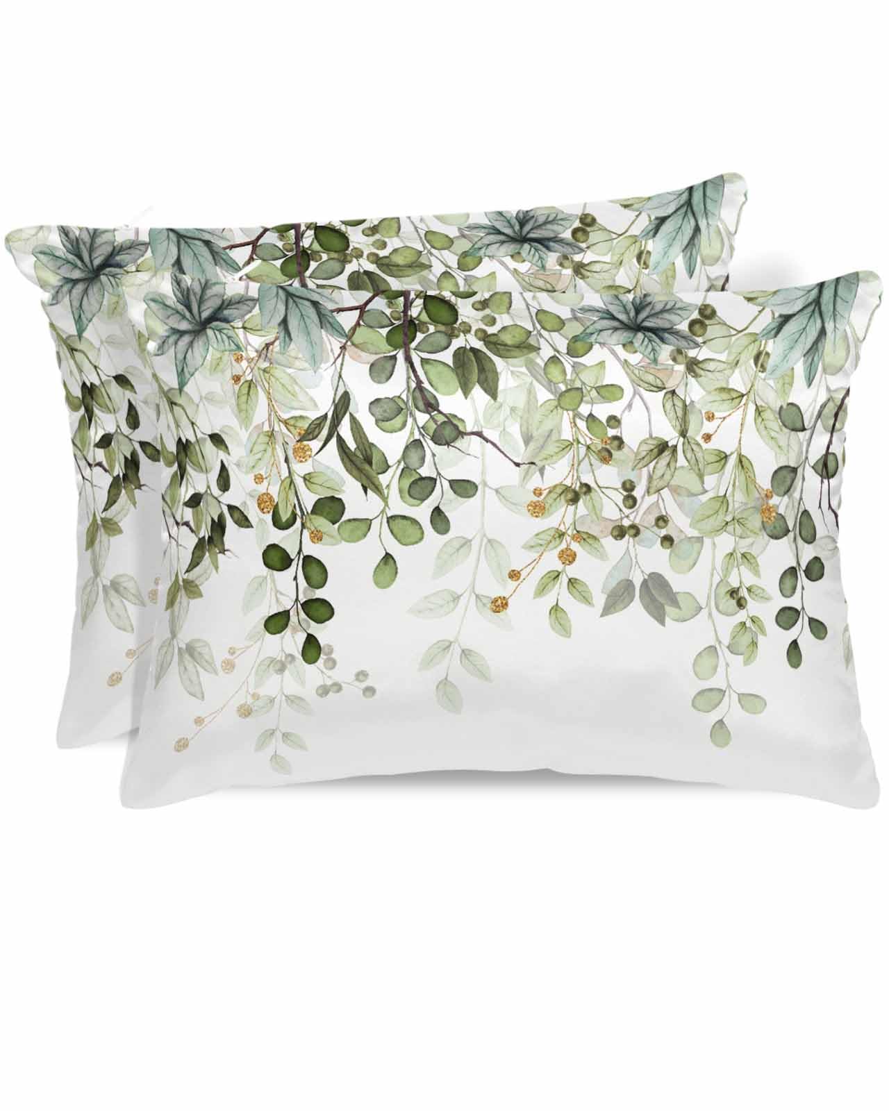 Navy Blue Stripes Satin Pillowcase for Hair and Skin with Zipper, Soft Breathable Cooling Silk Pillow Cases,Farmhouse White Simple Vertical Striped Throw Pillow Covers Standard Size 20''x26'' Set of 2