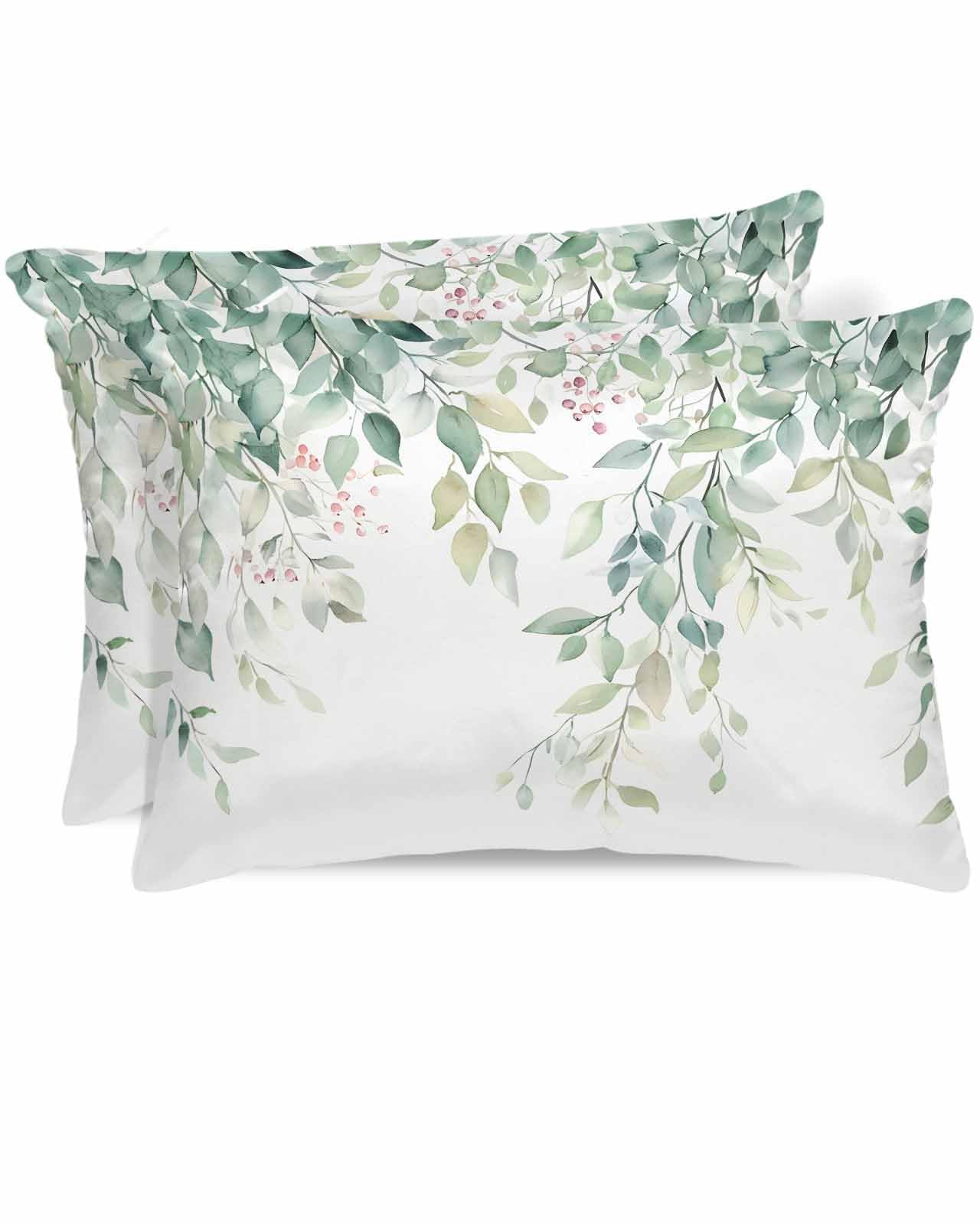 Navy Blue Stripes Satin Pillowcase for Hair and Skin with Zipper, Soft Breathable Cooling Silk Pillow Cases,Farmhouse White Simple Vertical Striped Throw Pillow Covers Standard Size 20''x26'' Set of 2