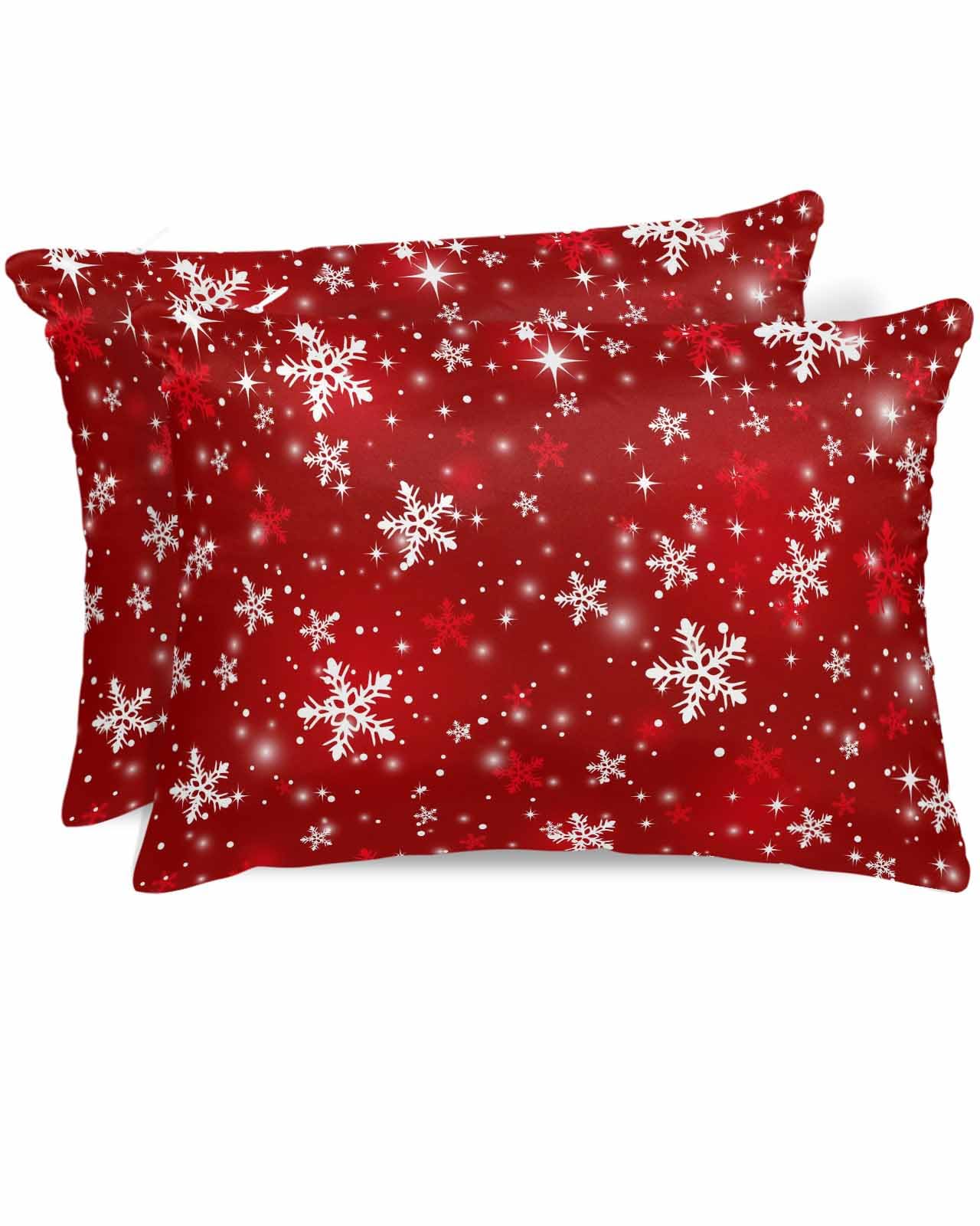 Navy Blue Stripes Satin Pillowcase for Hair and Skin with Zipper, Soft Breathable Cooling Silk Pillow Cases,Farmhouse White Simple Vertical Striped Throw Pillow Covers Standard Size 20''x26'' Set of 2