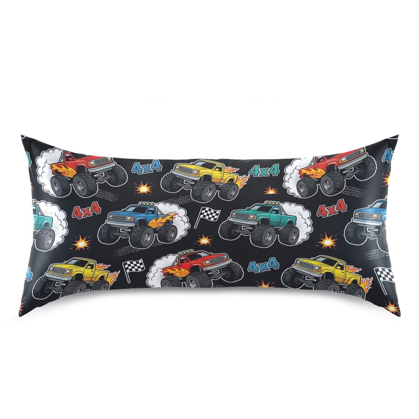 White Sharks Silhouettes Pillow Covers Silk Pillowcase for Hair and Skin with Envelope Closure Satin Pillowcase Standard Size Pillow Case for Bedroom Bed Sleeping Women (20x26 Inch)