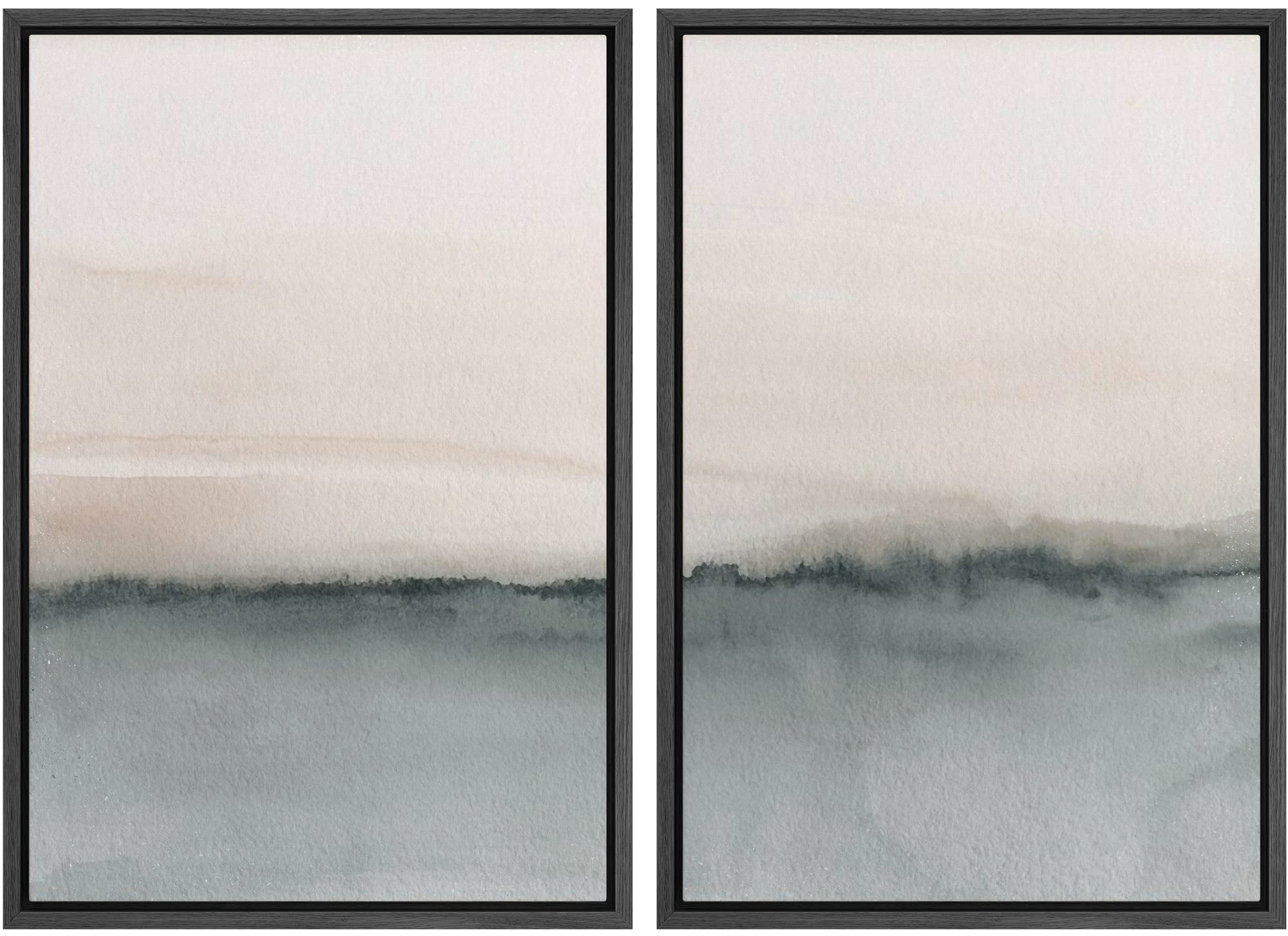 SIGNWIN Framed Canvas Print Wall Art Abstract Wave Pattern Modern Art Minimalist Neutral Decor for Living Room, Bedroom, Office - 24"x36"x2 Natural