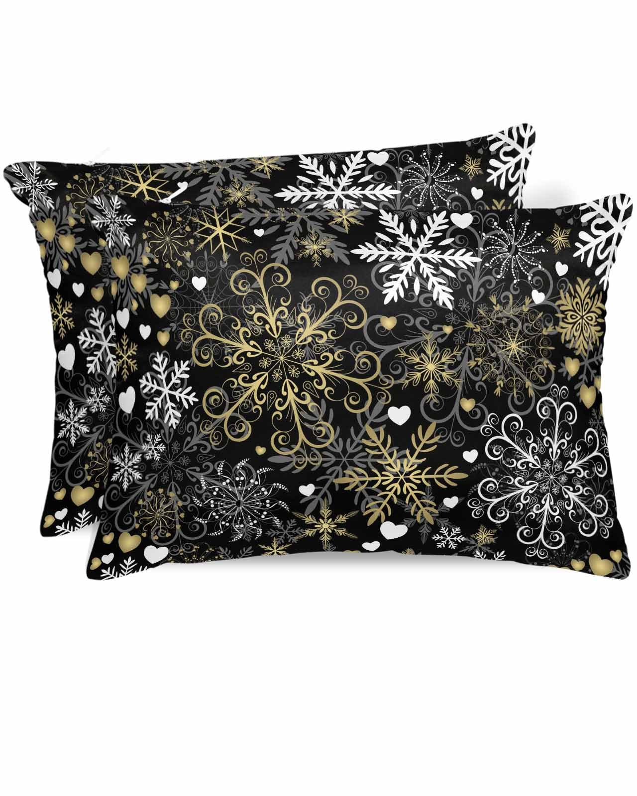 Navy Blue Stripes Satin Pillowcase for Hair and Skin with Zipper, Soft Breathable Cooling Silk Pillow Cases,Farmhouse White Simple Vertical Striped Throw Pillow Covers Standard Size 20''x26'' Set of 2