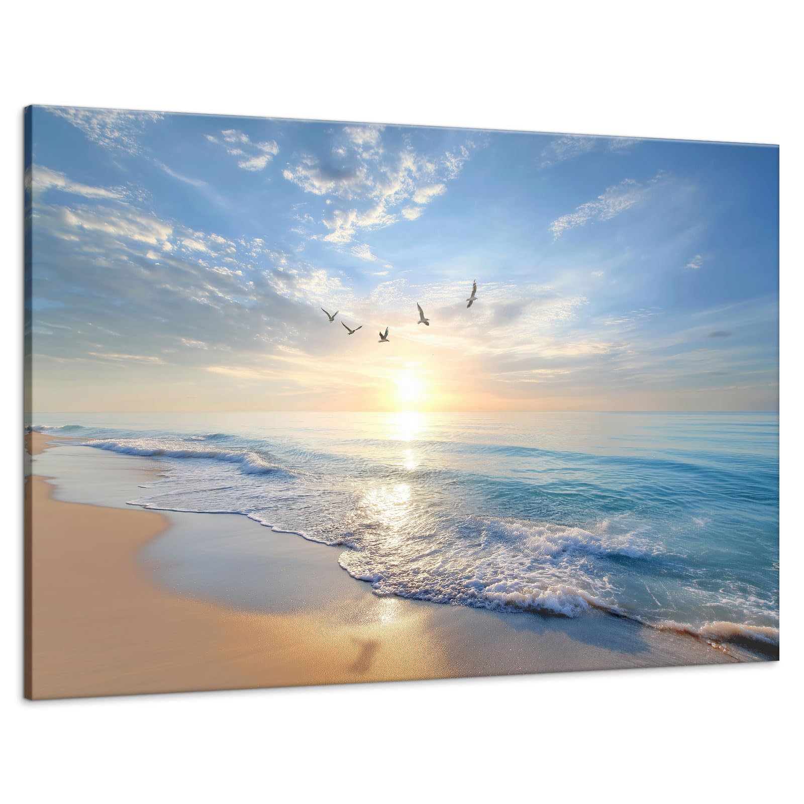 SAFERRYHOME Abstract Neutral Framed Canvas Wall Art, Minimalist Wall Decor Art Print, Modern Gray Brown Pastel Walls Painting Watercolor Artwork for Living Room, Bedroom, Dining Room, Office, 24"x36"x3