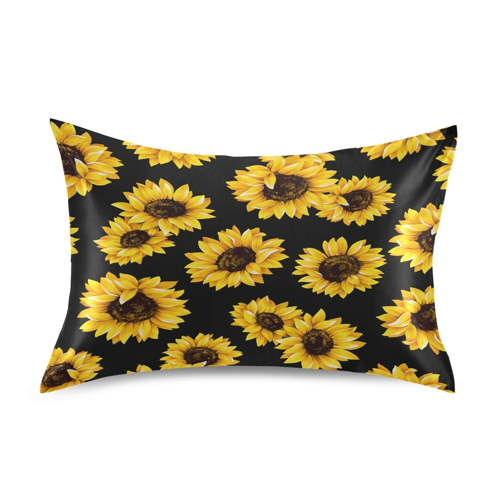 Pink Ribbon Bow Satin Pillowcase for Hair and Skin Silk Pillowcase - Satin Pillow Covers with Envelope Closure, Standard Size(20x26 inches)