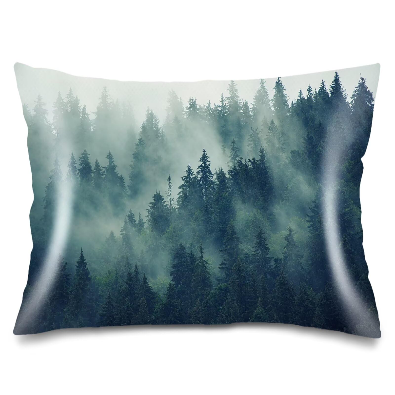 Silk Satin Pillowcase for Hair and Skin,Galaxy Throw Pillow Cover Queen Size Pillowcases Envelope Closure,Outer Space Nebula Universe Star Night Starry Sky Soft Bed Cushion Covers for Women,20"x30"