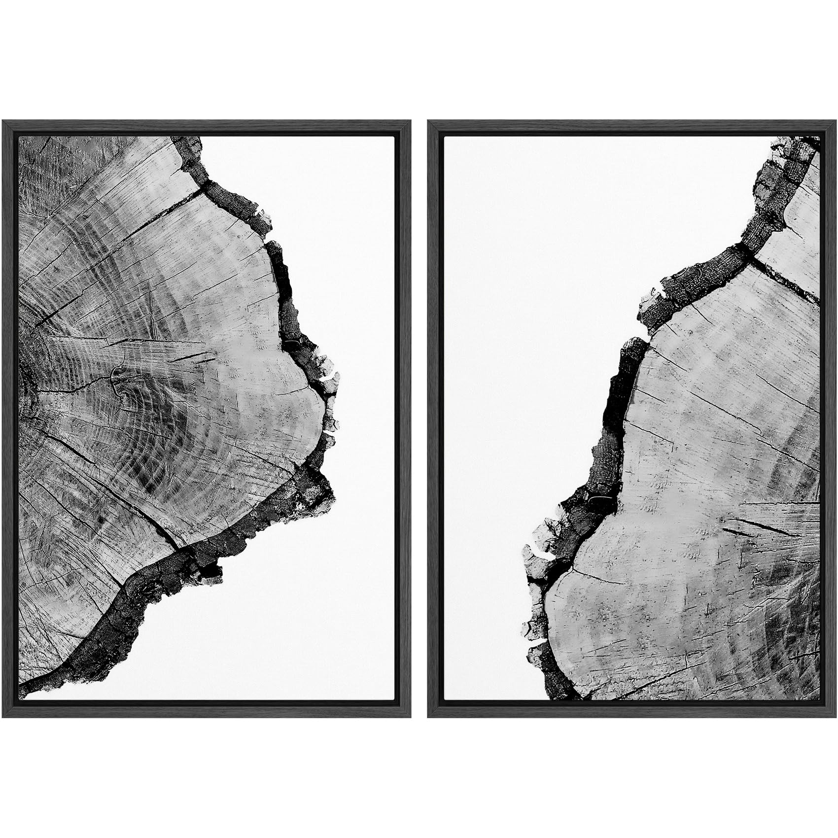 SIGNWIN Framed Canvas Print Wall Art Abstract Wave Pattern Modern Art Minimalist Neutral Decor for Living Room, Bedroom, Office - 24"x36"x2 Natural