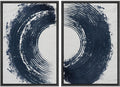SIGNWIN Framed Canvas Print Wall Art Abstract Wave Pattern Modern Art Minimalist Neutral Decor for Living Room, Bedroom, Office - 24"x36"x2 Natural